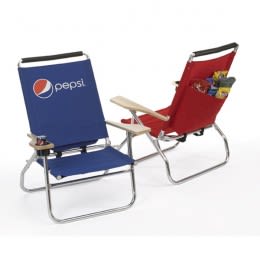 Bahama Custom Beach Chairs - Royal Blue & Red